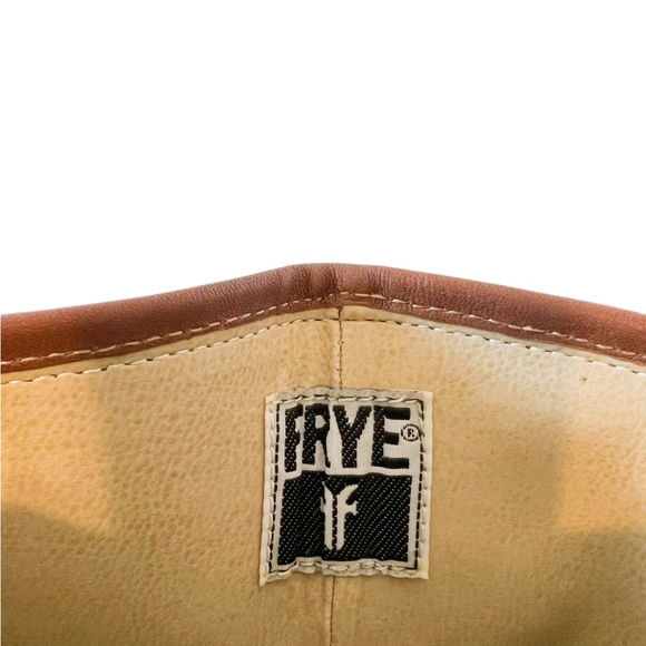 Frye Vintage Dorian Y2K Brown Leather Platform Knee High Boot Size 7.5 - Picture 12 of 15